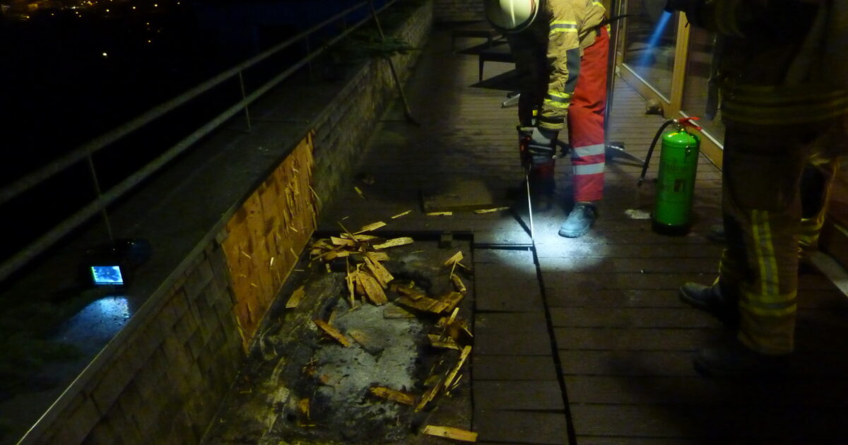 ENr-64 25.12.2016 03:53 Uhr – Rickenbacherstraße >> Schwelbrand unter Terrassenboden