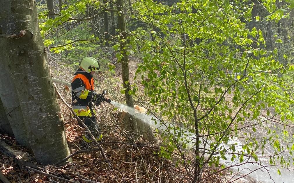 ENr-29 13.04.2020 14:44 Uhr – Schwarzach Linzenberg >> beginnender Waldbrand