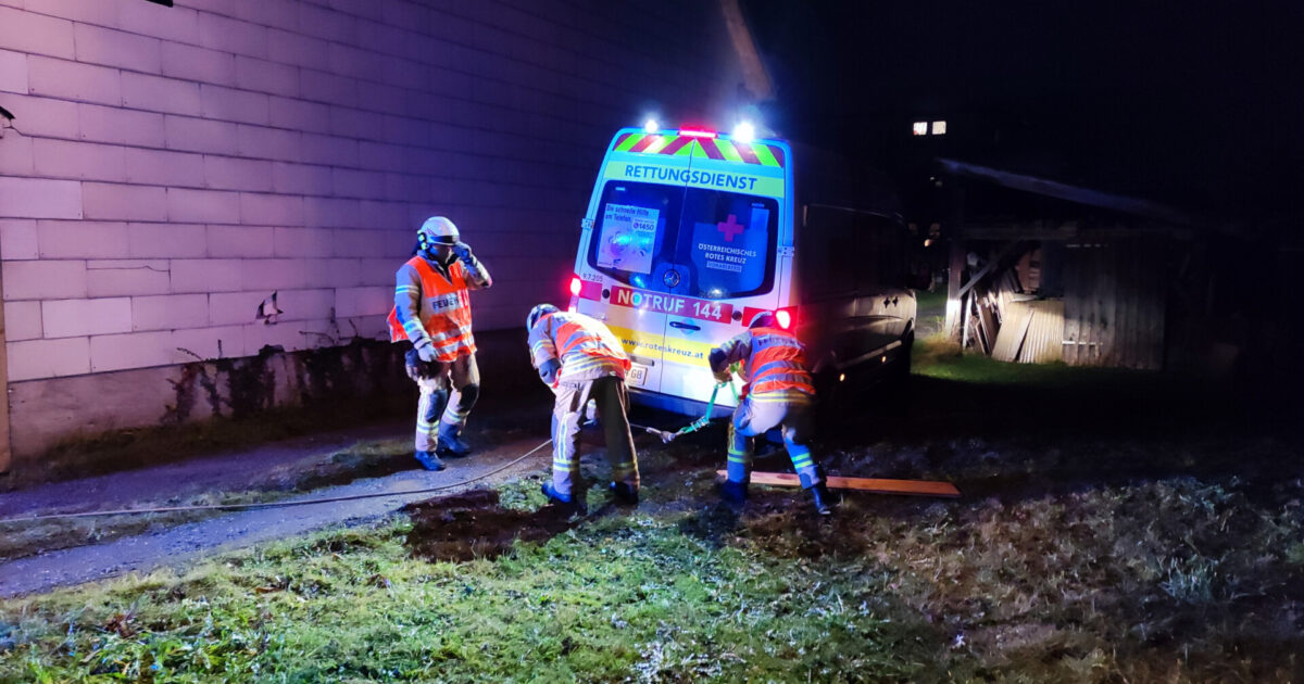 ENr-80 12.12.2020 20:30 Uhr – Wolfurt Bützestraße >> Fahrzeugbergung