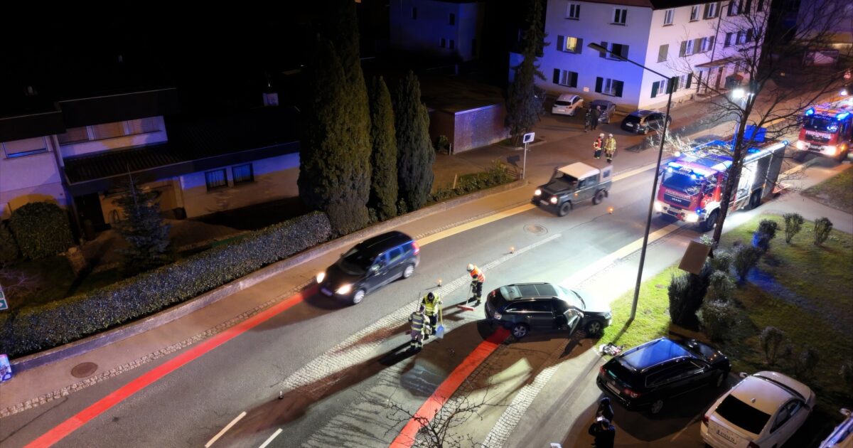 Verkehrsunfall in der Achstraße – Fahrbahn gereinigt